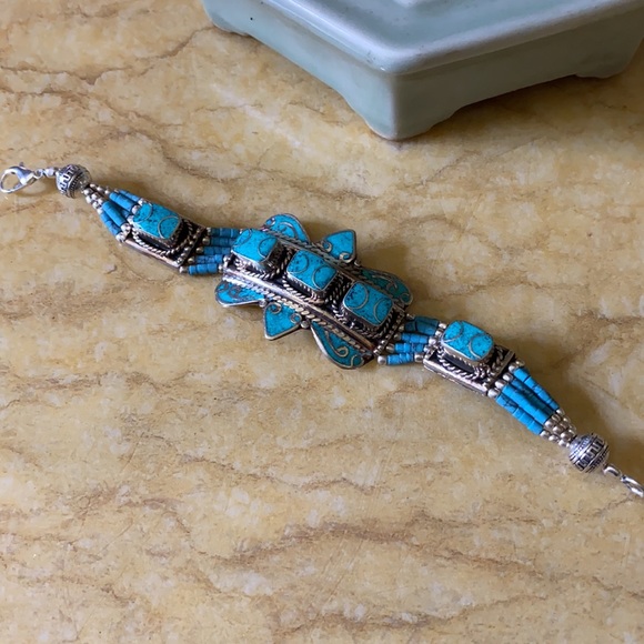 Vintage turquoise bracelet - Picture 5 of 6